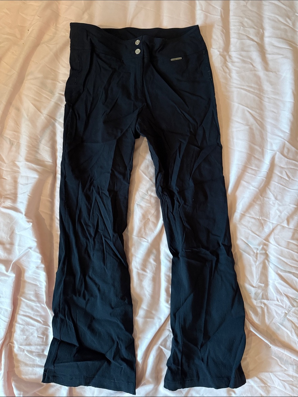 Anne Klein Black Women’s Stretch Straight-Leg Pants
